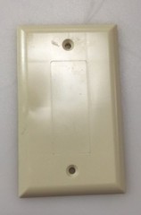 Blank Ivory Single Wall Plate