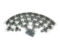 SnowCatchers Stainless Steel Snow Guards 25 pcs w/Screws for Metal Steel Roof