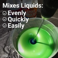 Patented Helical Paint Mixer Attachment for Quick Blending – Perfect for Gallons