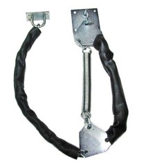 PROGRESSIVE HEAVY DUTY STEEL DOOR SAFETY CHAIN AND SPRING, CRASH CHAIN DOOR STOP
