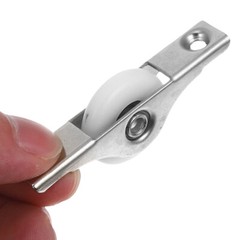 4PCS Double Convex Sliding Door Roller Wardrobe Door Pulley Cabinet Door Wheel