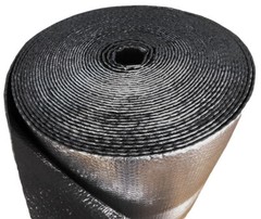 REFLECTIVE BLACK / SILVER FOIL Double BUBBLE Foil Insulation Roll 12X25 R8