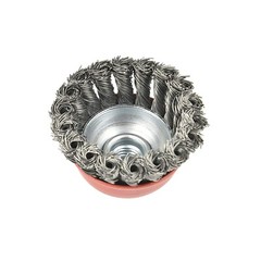14Pcs 4″ Twist Cup Wire Wheel Brush 5/8″-11 Arbor Wire for Angle Grinder Wheel