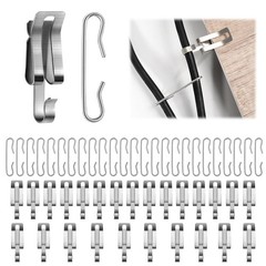 50PCS Heat Cable Clips and Spacers Kit for Roof and Gutter De-Icing – Cable F…