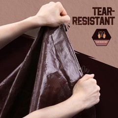 12×16 FT 8 Mil Waterproof Poly Tarp, UV Resistant & Rip Tear Resistant Revers…