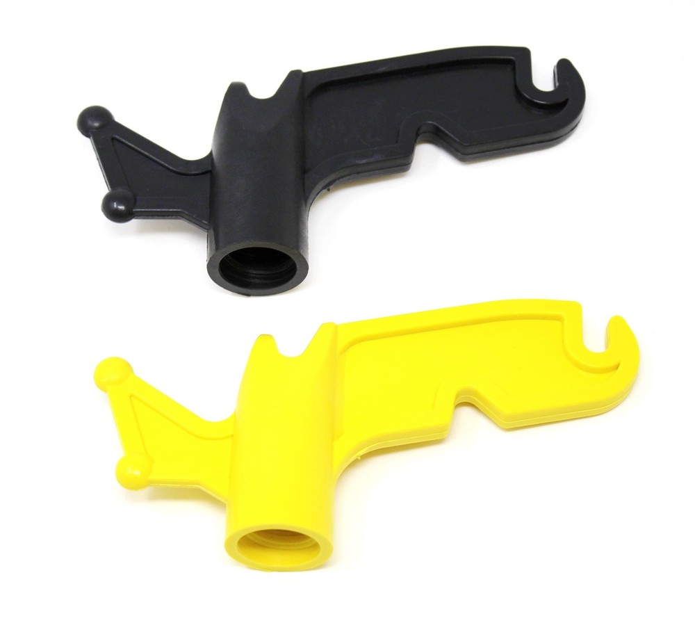 JSP Manufacturing Black & Yellow Plastic Utility Handy Hook – Screw on Pole A…