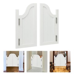 27.5 x 27.5 in White Swing Pine Wood Partition Door for Stylish Spaces