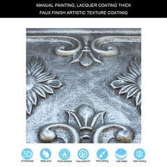 Art ceiling tile Embossed wall panels Salon 2’X2′ Tiles PL63 Antique tin 10pcs