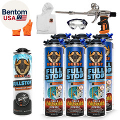 Fullstop Spray Foam Insulation Kit for Walls and Attic – 120 Board Ft/Sq.Ft. Per