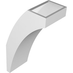 Ekena Millwork 6W X 10D X 18H Thorton Architectural Grade Pvc Knee Brace
