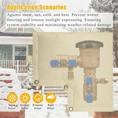 Backflow Preventer Insulated Cover for Winter Water Well Pumps Freeze Protection