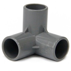 3-Way Elbow PVC Pipe Fitting Adhesive Sleeve Metric Aquarium Pond Tank 20mm-50mm