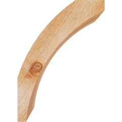 Ekena Millwork 4W X 10D X 14H Thorton Rough Sawn Knee Brace Western Red Cedar