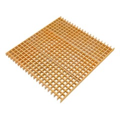 3PCS Fiberglass Drain Grate 1,100LBS Capacity Industrial Staircase Cover