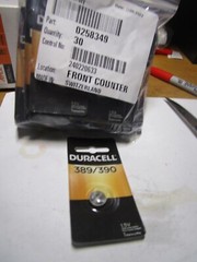 DURACELL D389/390PK Electronic/Watch Battery Silver Oxide QTY 30