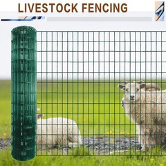 Tongmo 2 ft x 100 Green PVC Coated Welded Wire Fence, 2ft*100ft,