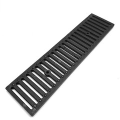 NDS DS-232 2FT SLOTTED DUCTILE IRON GRATE DRAIN BLACK