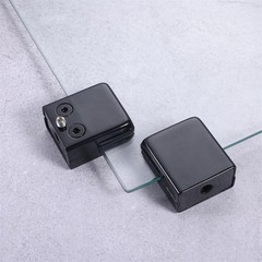 8Pcs Glass Clamps Black 304 Stainless Steel for Glass Door Bathroom Wine Cabinet