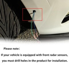 8Pcs Carbon Fiber Print Fender Flares Eyebrow Trim For Toyota Camry 2018-2024