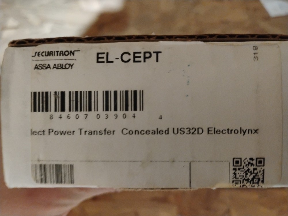 Securitron ASSA ABLOY EL-CEPT Concealed Electric Power Transfer US32D ELCEPT New