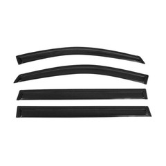 4pcs Tape On Rain Guard Visors Acrylic Smoke Tinted for Toyota Sienna 2004-2010