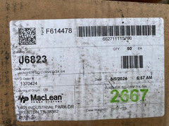 (Case of 50) MacLean J6823 Washer, Square Curved, 3 in. x 3 in. x 1/4 in.