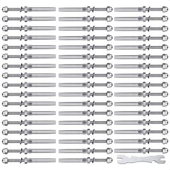 Lulultn 3/16 T316 Stainless Steel Cable Railing Hardware, 3/16″ 50pcs, 50