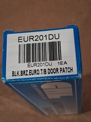 NEW CRL EUR201DU Black Bronze EUR Series Top or Bottom Patch Fitting