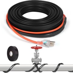 30FT 3~200FT Heat Tape for Water Pipes, -40°F Deicing Heating Cable, Freeze