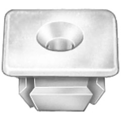 Auveco AVC13933 0.5 in. Head Nylon Grille Nut – No.8 or No.10 Screw Size