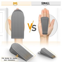 Crosize Grey Extra Large Door Stopper, High 1.9 Inches Big 1 Pack, Gray
