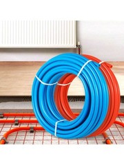 Pex Tubing 2 Rolls 1/2″ 100ft Plumbing Water Supply Tube Tool New