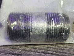 RB Brand 1 In. x 2-1/2 In. Welded Steel Galvanized Nipple #0024090