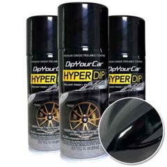 3 PACK – DYC HyperDip Aerosol Black Emerald (Gloss) NEW DIPYOURCAR.COM