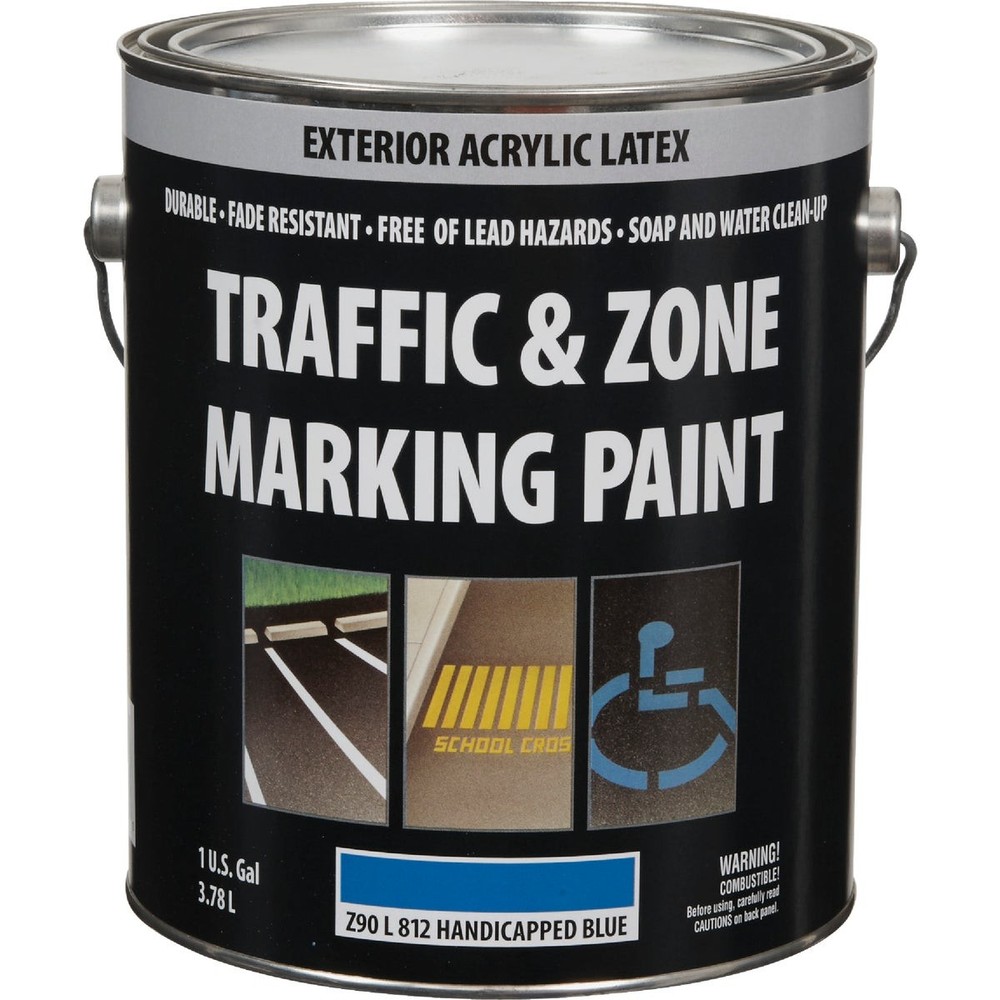 Traffic & Zone Handicap Blue Latex Gallon Traffic Paint Z90L00812-16 Traffic And