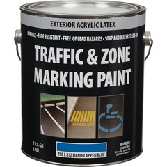 Traffic & Zone Handicap Blue Latex Gallon Traffic Paint Z90L00812-16 Traffic And