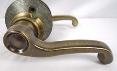 Flair Classroom Lockset S70PD FLA 609 RH Antique Brass 729HW