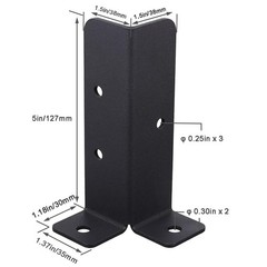 Adjustable Deck Post Anchor Base Brackets 4×4 2×4 2×2 1.5×1.5 Post Base Brackets