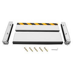 Flood Barrier for Home Aluminum Alloy Garage Door Water Barrier H15.7in W31.5in