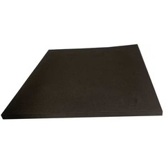 Manufacturer Varies Foam Sheet, Crosslink, 24 in W, 24 in L, 1/2 in Thick, Black