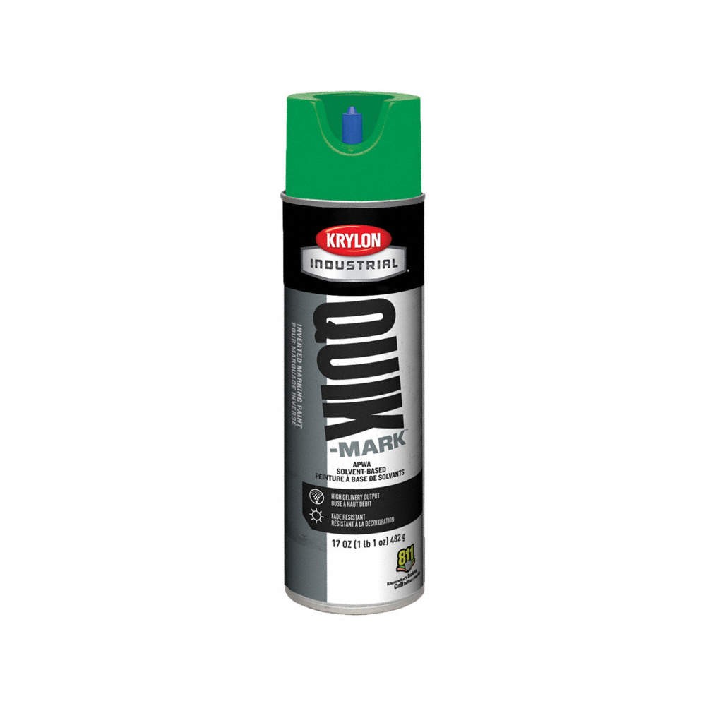 KRYLON INDUSTRIAL A03631007 Marking Paint,20 oz,Green,Can 54TH47