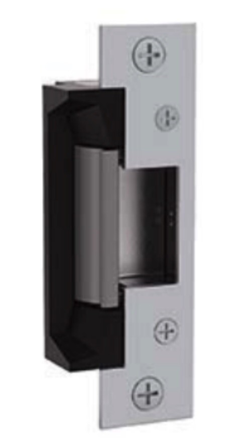 ASSA ABLOY HES 5200C-12D/24D-630 Electric Strike Cylindrical w/Faceplate Satin