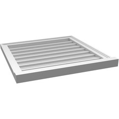 Ekena Millwork 26W X 26H Vertical Surface Mount Pvc Gable Vent Non-Functional