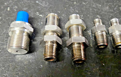 Swagelok High Pressure Fittings Lot Stainless Steel good used (one is new) 6 pcs
