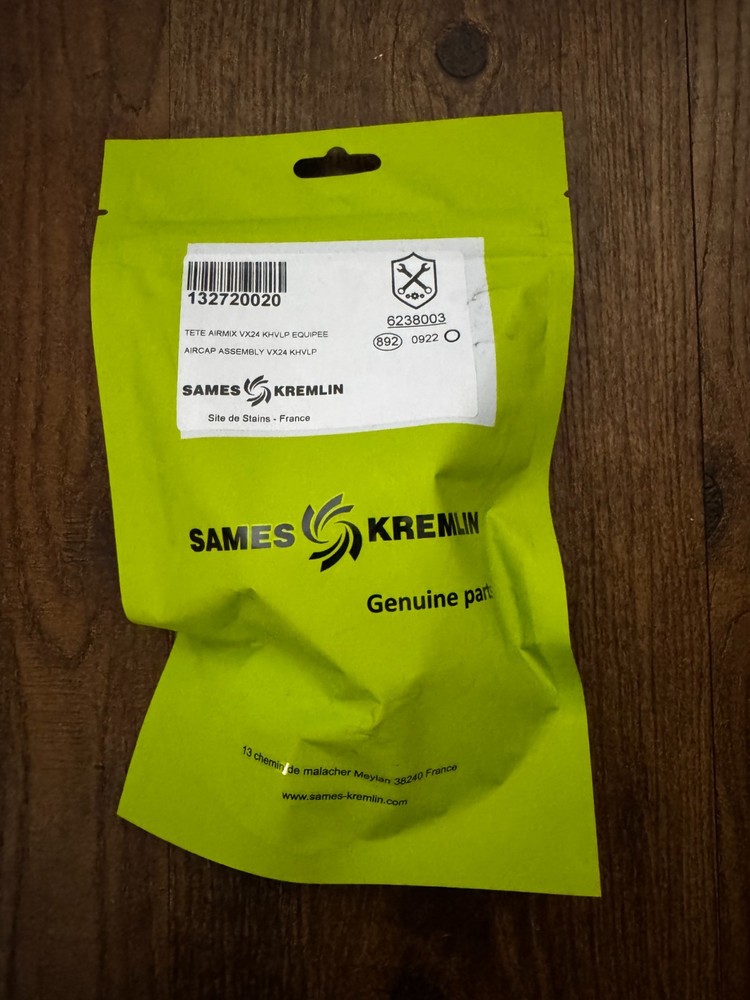 SAMES KREMLIN XCITE AIRMIX GUN VX24 Aircap Assembly 132-720-020