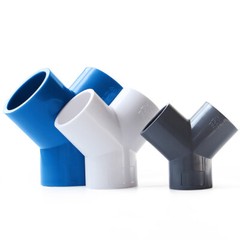 PVC 3-ways Y-Type Pipe Fitting Hose Connector For Fish Tank Pond Outdoor 20-63mm