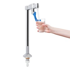 Glass Filler Faucet for Cafes, Adjustable Faucet, Push Back Water Station Faucet