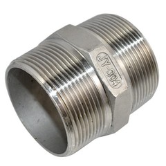 2″ 2 inch in Male MM connectorPipe Fitting Hex Nipple NPT Stainless Steel 304