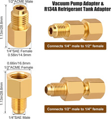 31PCS Air Conditioning Refrigerant Angled Ball Valve 1/4 Inch for R410A R134A R1