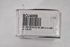 CRL BCU40RB Oil Rubbed Bronze Beveled Wall Mount U-Clamp For Glass Hardware
